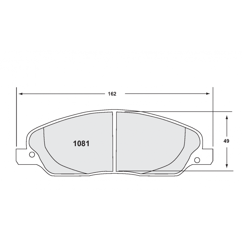 Fast road / track day compound. Street brake pads - Ford Mustang inc GT
front pad